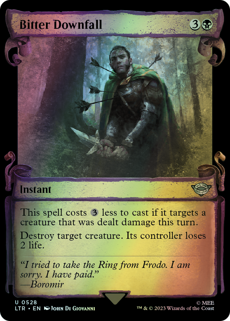 Bitter Downfall - Silver Foil (LTR) #528 [EN/F]