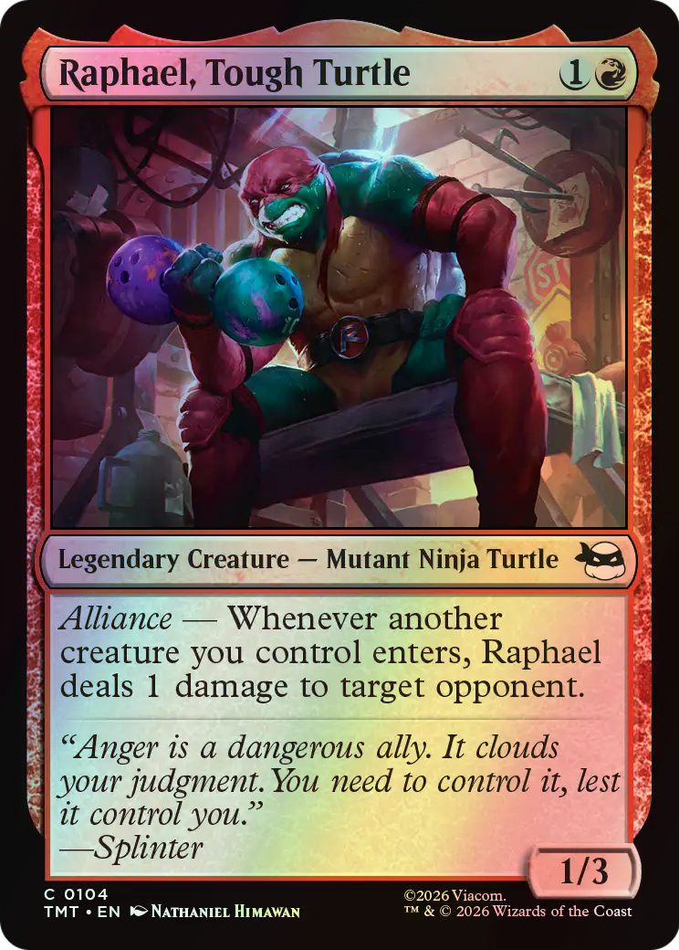 Raphael, Tough Turtle (TMT) #104 [EN/F] s/o