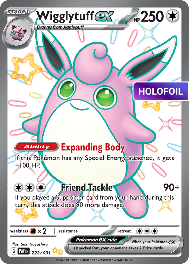 Wigglytuff ex (PAF) #222 [EN/H]