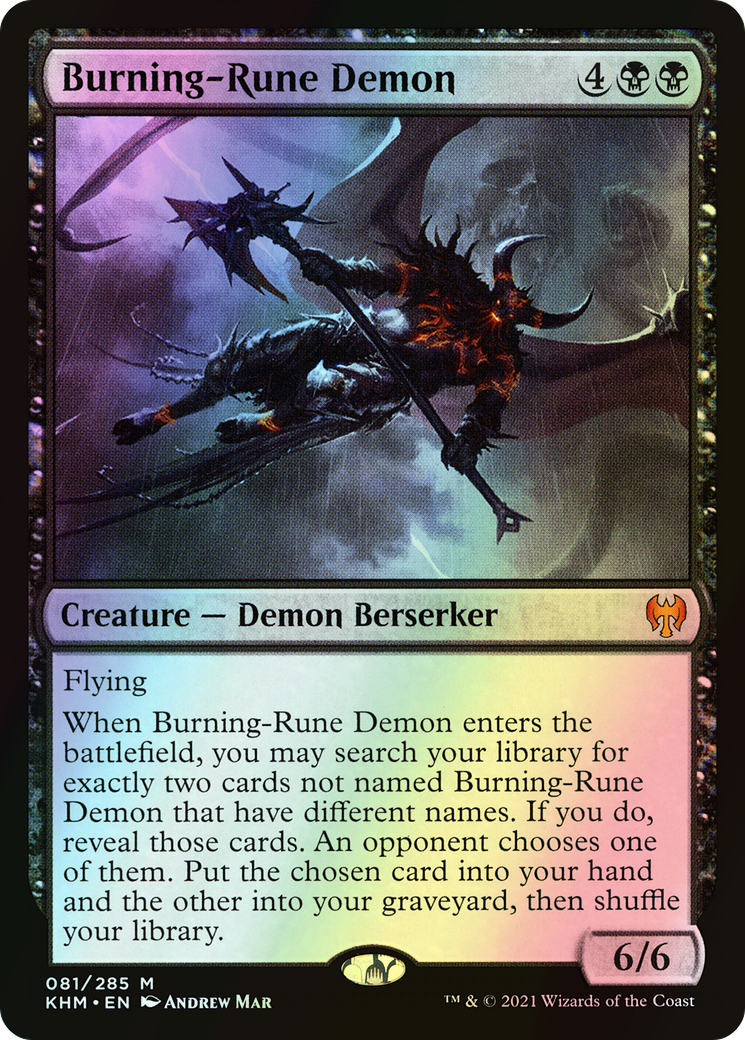Burning-Rune Demon (KHM) #81 [EN/F] s/o