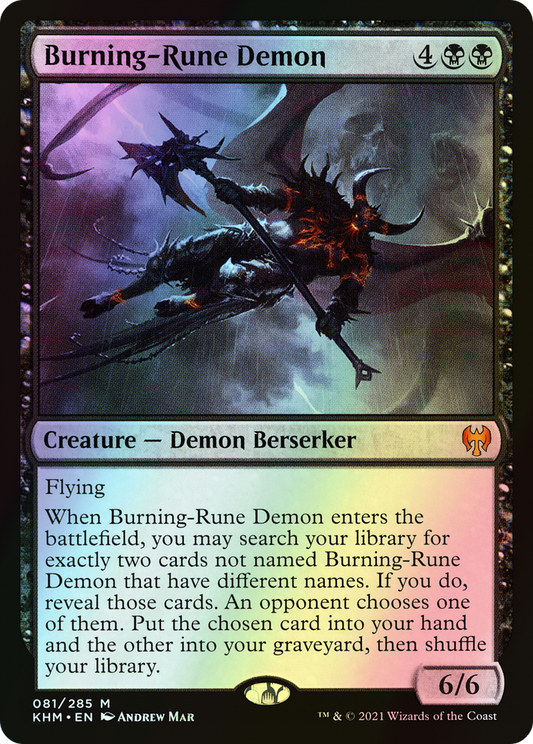 Burning-Rune Demon (KHM) #81 [EN/F] s/o