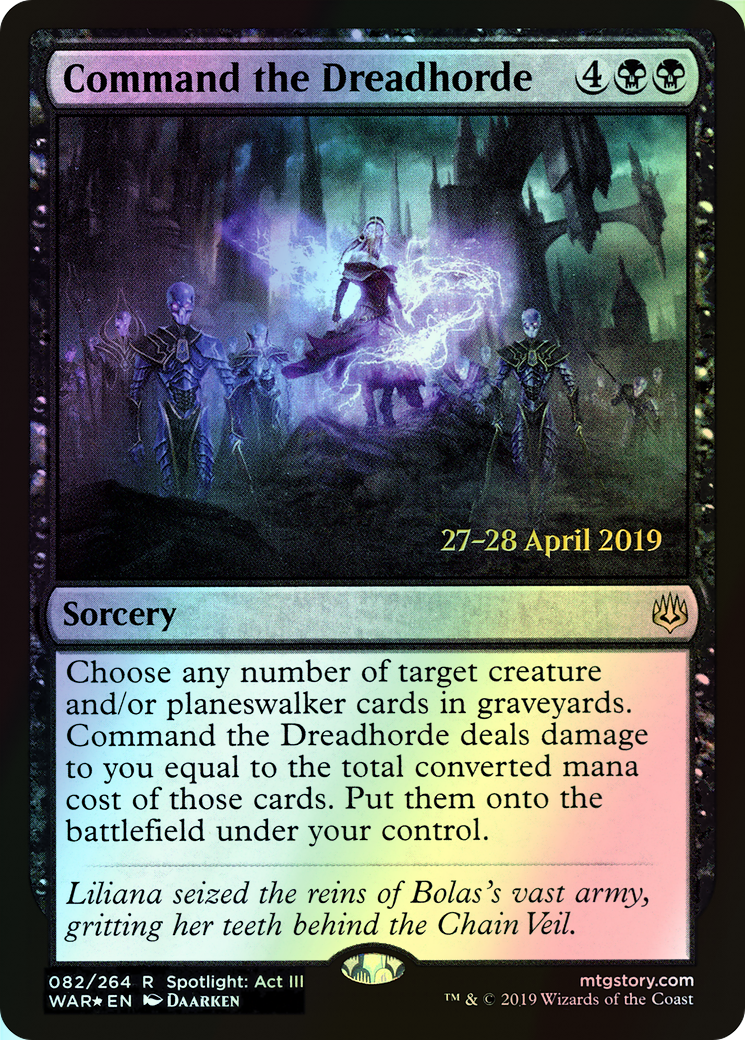 Command the Dreadhorde (PWAR) #82s [EN/F] s/o