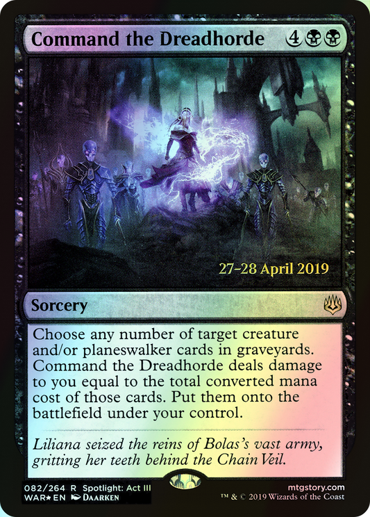 Command the Dreadhorde (PWAR) #82s [EN/F] s/o