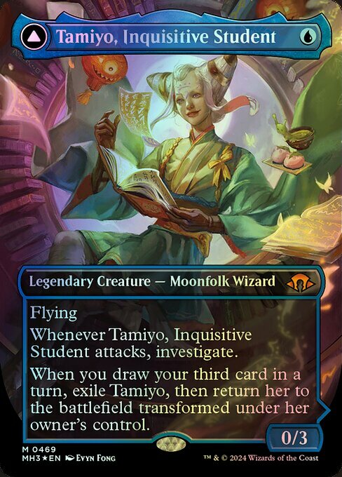 Tamiyo, Inquisitive Student // Tamiyo, Seasoned Scholar (MH3) #469 [EN/F] s/o