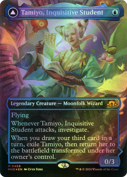 Tamiyo, Inquisitive Student // Tamiyo, Seasoned Scholar (MH3) #469 [EN/F] s/o