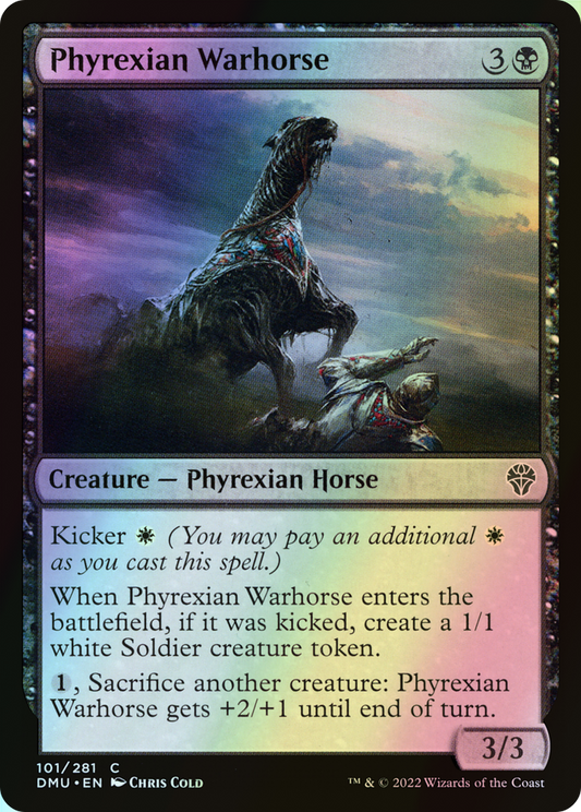 Phyrexian Warhorse (DMU) #101 [EN/F]