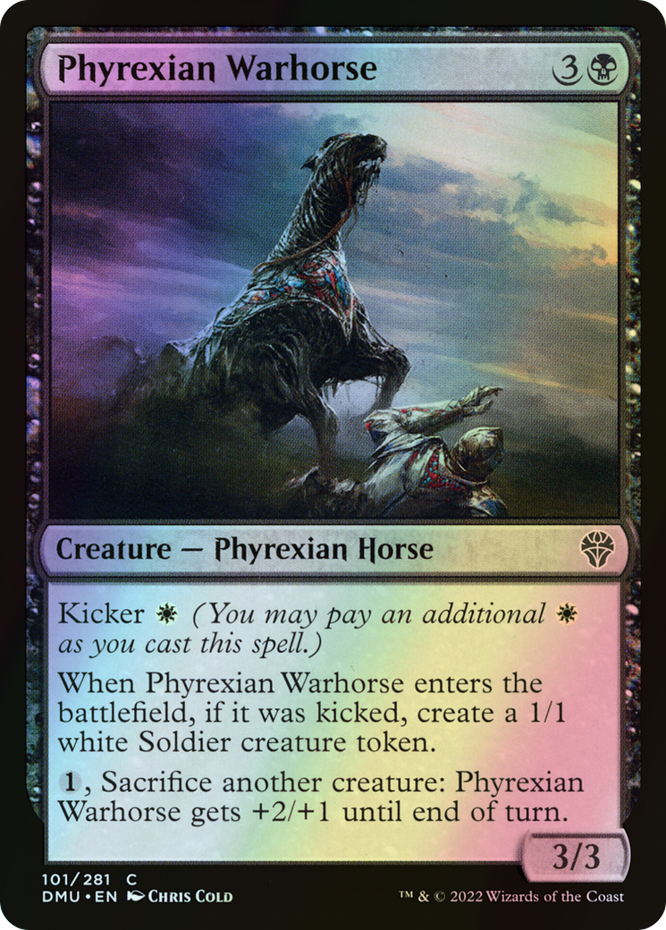 Phyrexian Warhorse (DMU) #101 [EN/F]