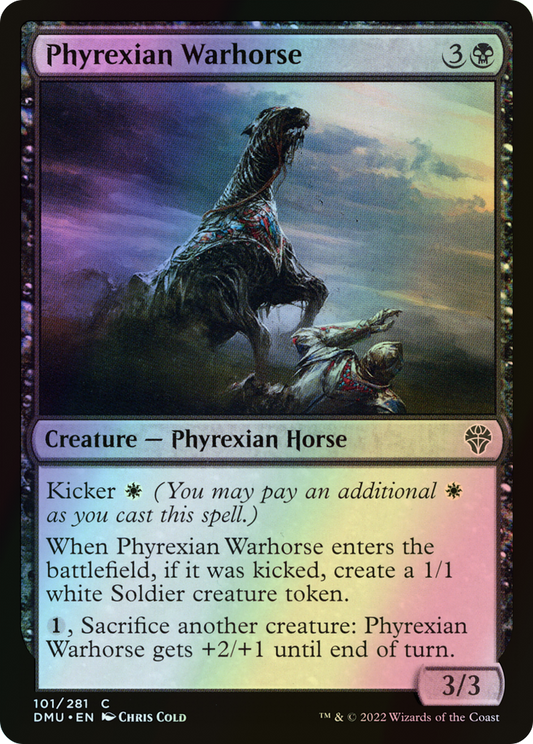Phyrexian Warhorse (DMU) #101 [EN/F]