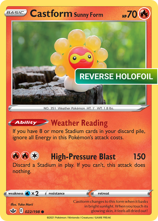 Castform Sunny Form (CRE) #22 [EN/R] s/o