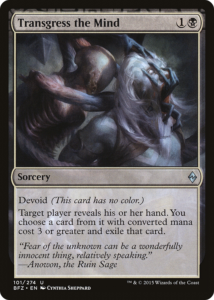 Transgress the Mind (BFZ) #101 [EN/N]