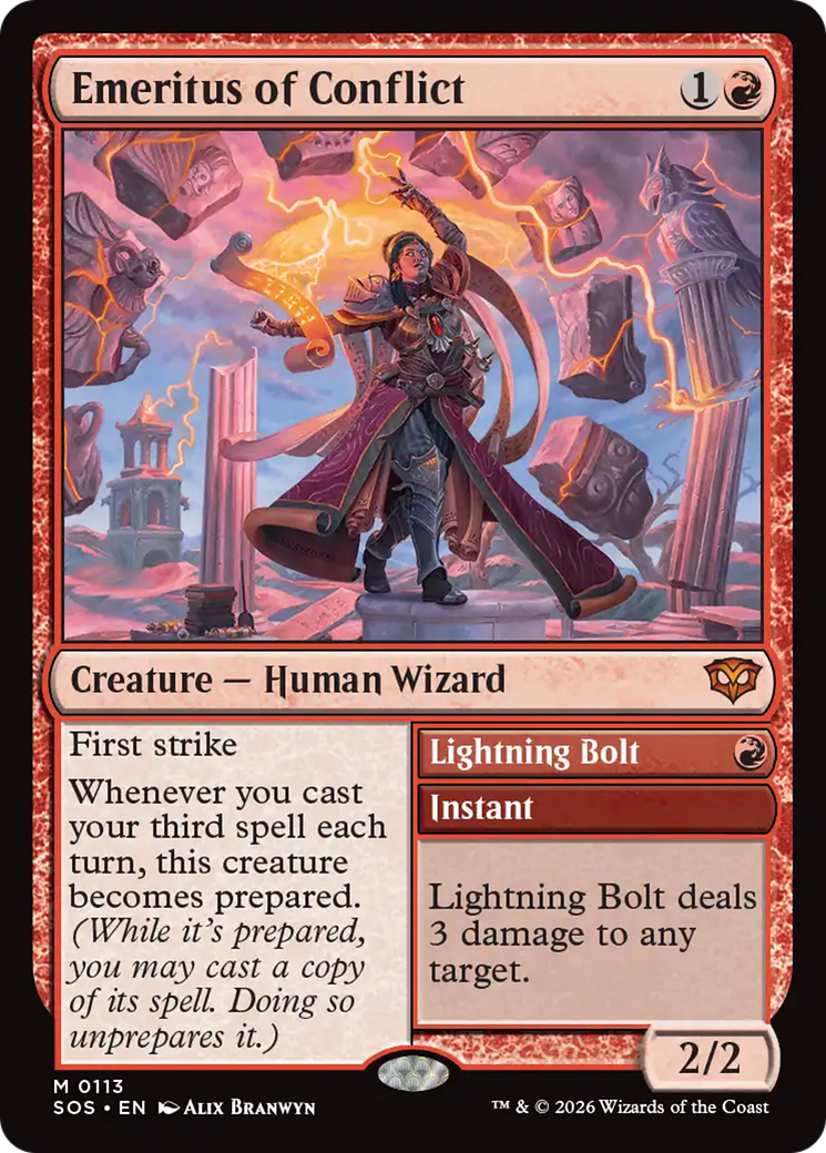 Emeritus of Conflict // Lightning Bolt (SOS) #113 [EN/N]
