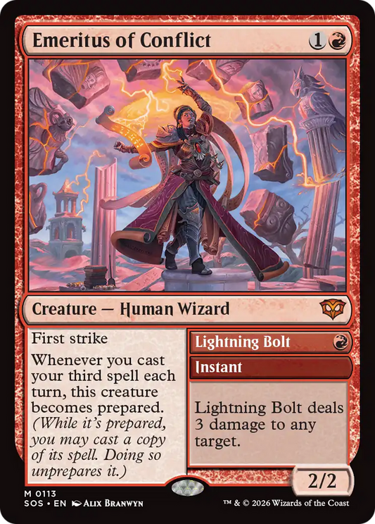 Emeritus of Conflict // Lightning Bolt (SOS) #113 [EN/N]