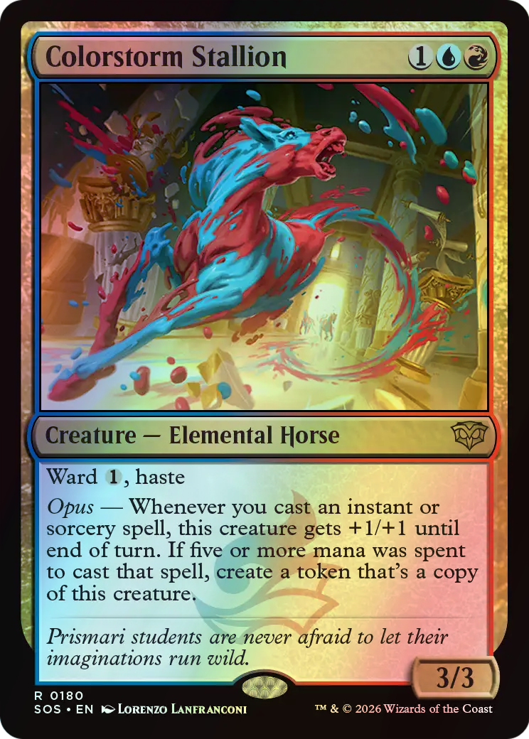 Colorstorm Stallion (SOS) #180 [EN/F] s/o