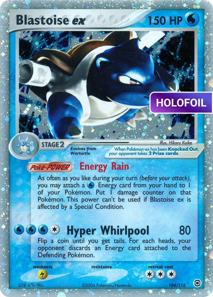 Blastoise ex (RG) #104 [EN/H]