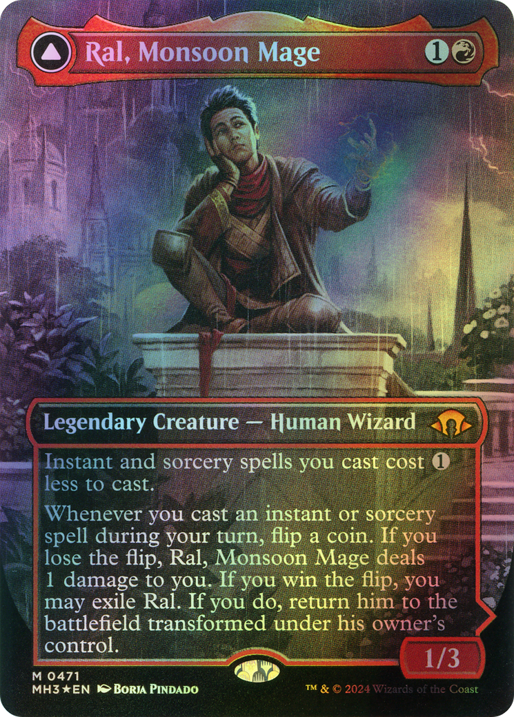 Ral, Monsoon Mage // Ral, Leyline Prodigy (MH3) #471 [EN/F] s/o