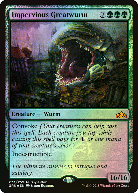 Impervious Greatwurm (GRN) #273 [EN/F]