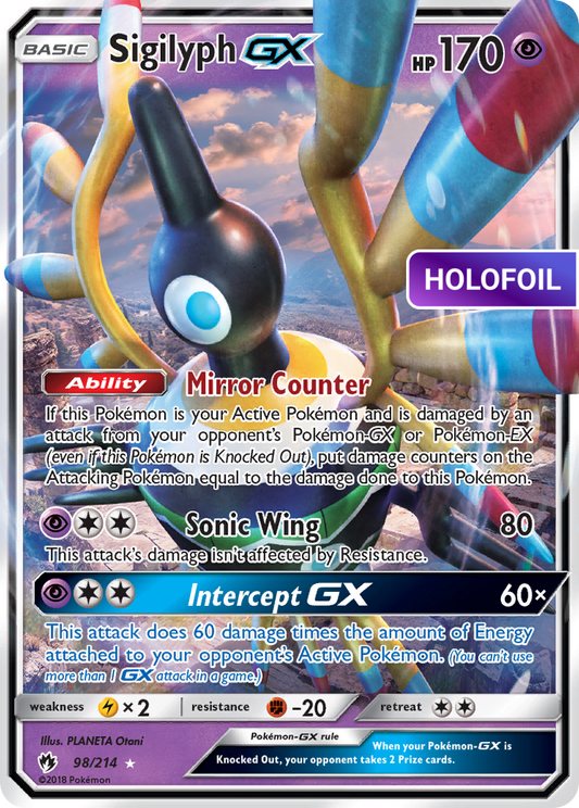 Sigilyph GX (LOT) #98 [EN/H]