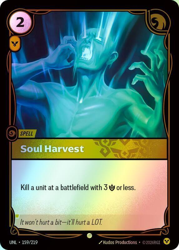 Soul Harvest (UNL) #159 [EN/F] s/o