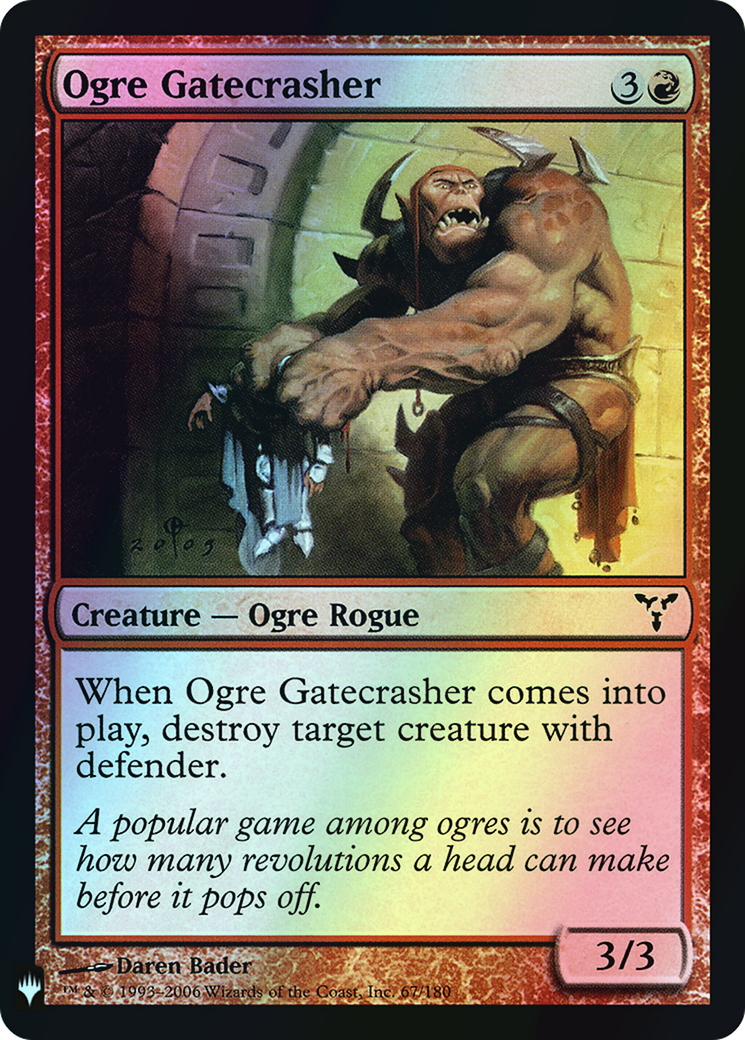 Ogre Gatecrasher (PLST) #DIS-67 [EN/F]