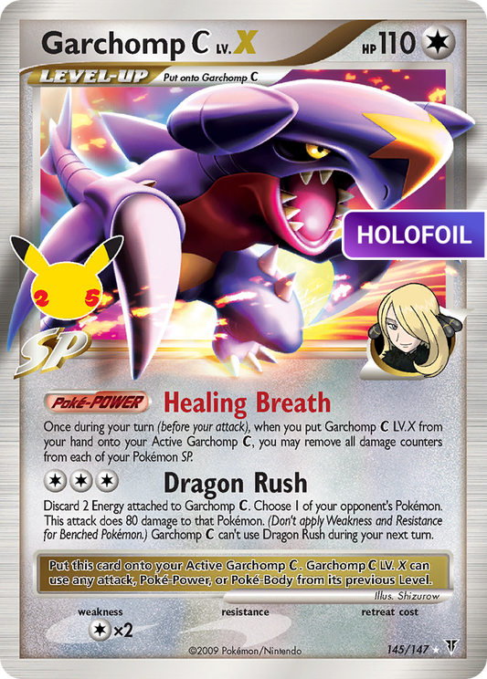 Garchomp C LV.X (CEL:CC) #145 [EN/H] s/o