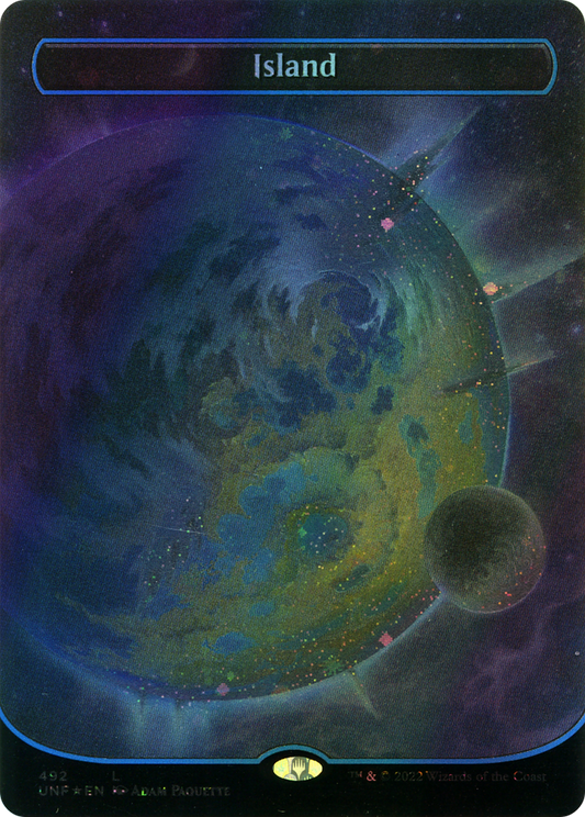 Island - Galaxy Foil (UNF) #492 [EN/F] s/o