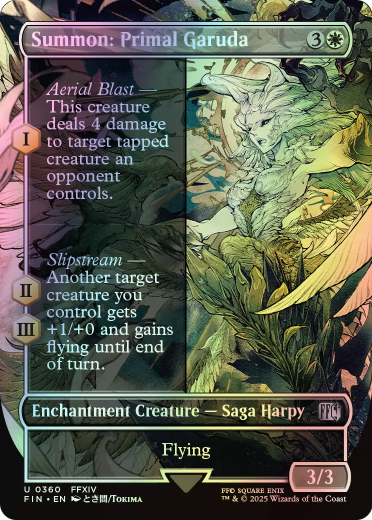 Summon: Primal Garuda (FIN) #360 [EN/F] s/o