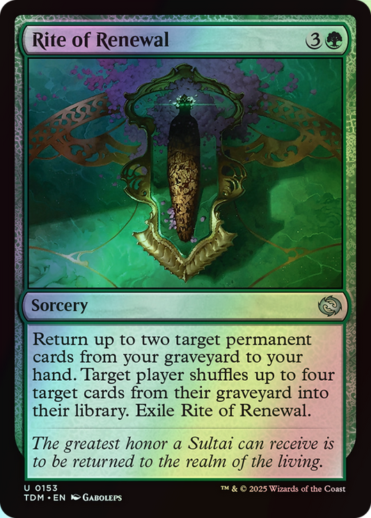 Rite of Renewal (TDM) #153 [EN/F] s/o