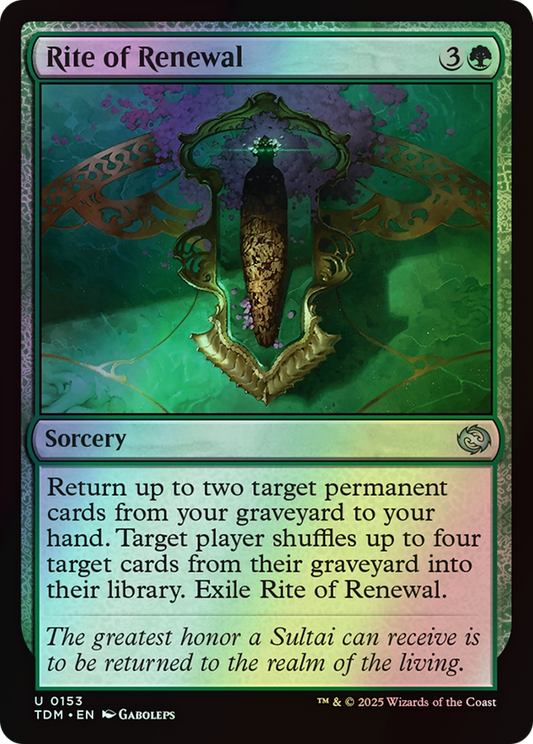 Rite of Renewal (TDM) #153 [EN/F] s/o