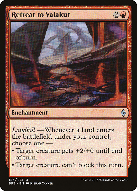Retreat to Valakut (BFZ) #153 [EN/N]