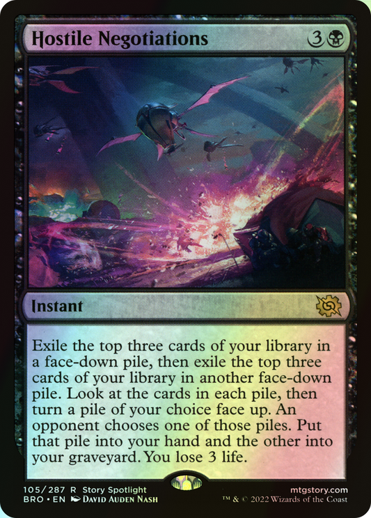 Hostile Negotiations (BRO) #105 [EN/F] s/o
