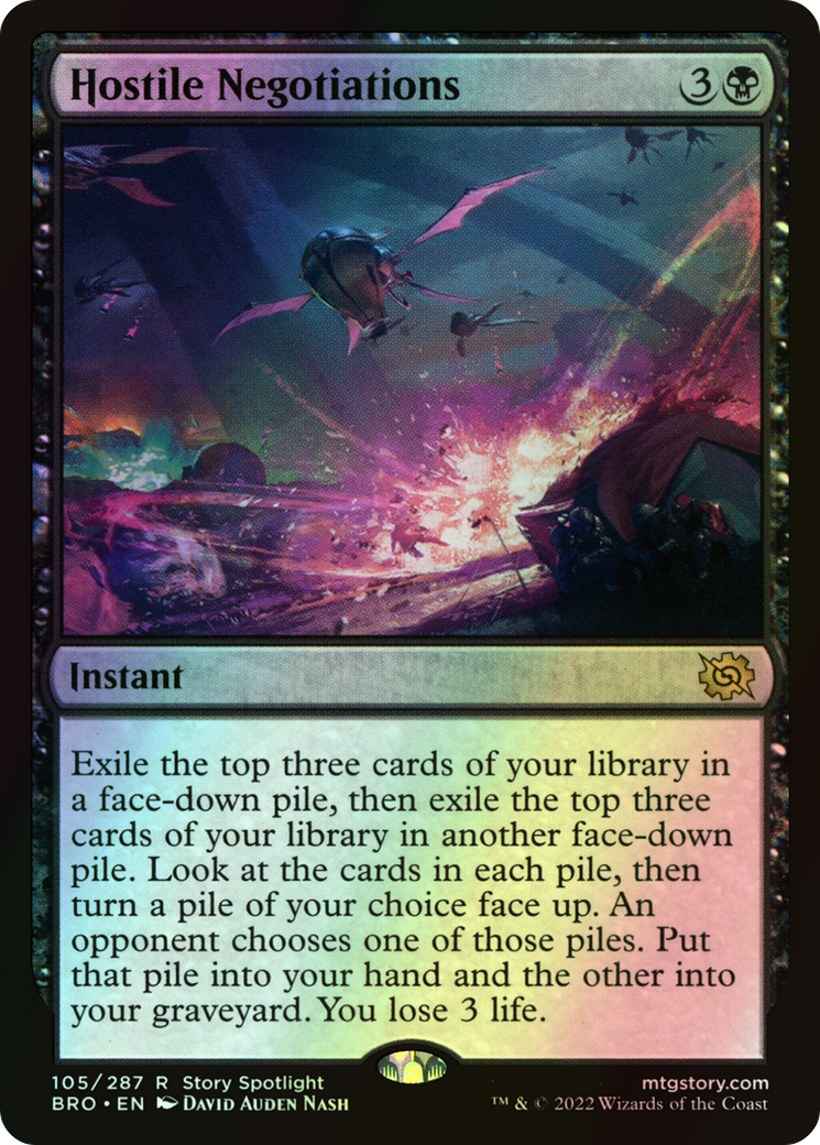 Hostile Negotiations (BRO) #105 [EN/F] s/o
