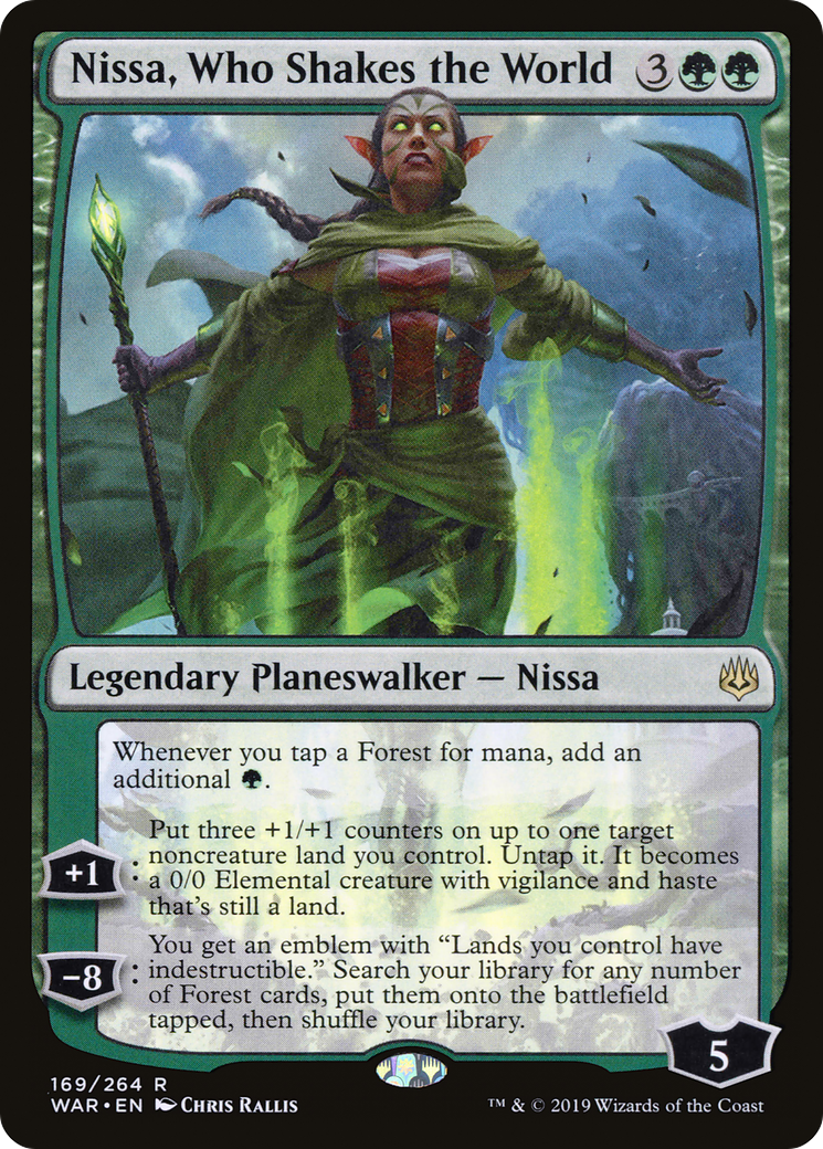 Nissa, Who Shakes the World (WAR) #169 [EN/N]