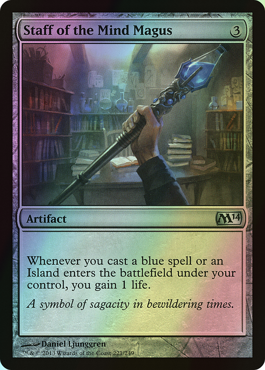 Staff of the Mind Magus (M14) #221 [EN/F]