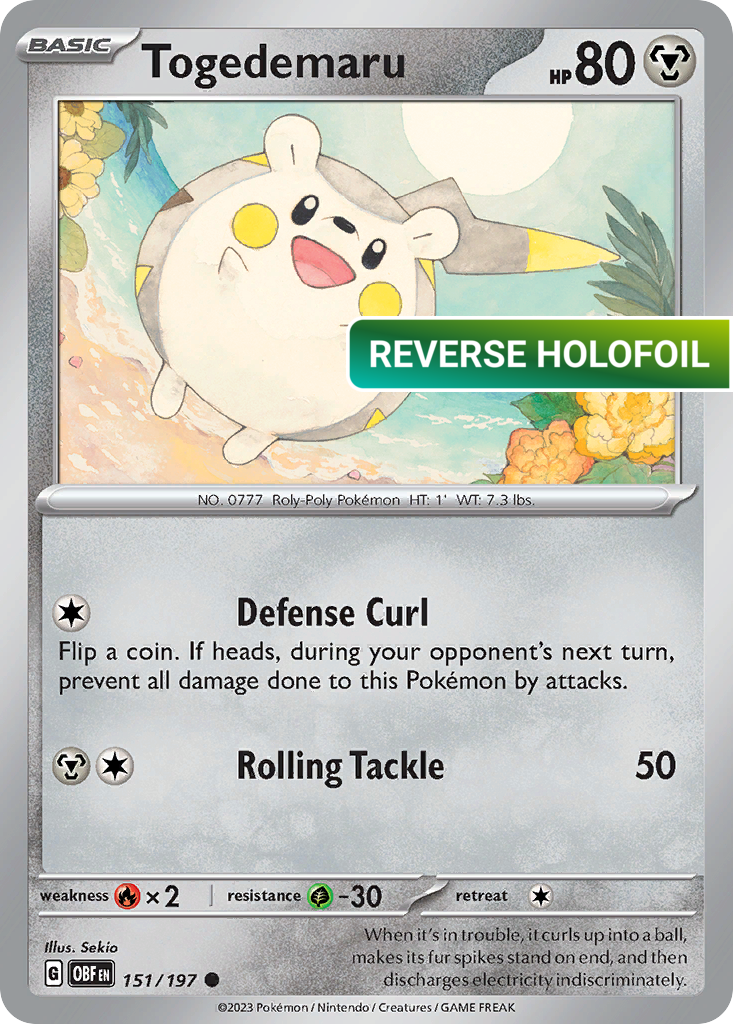 Togedemaru (OBF) #151 [EN/R] s/o