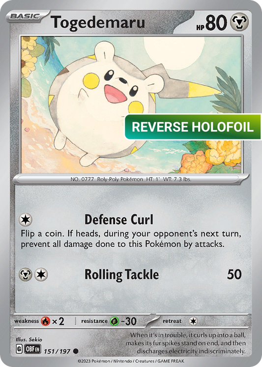 Togedemaru (OBF) #151 [EN/R] s/o