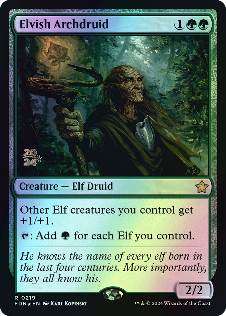 Elvish Archdruid (PFDN) #219s [EN/F]