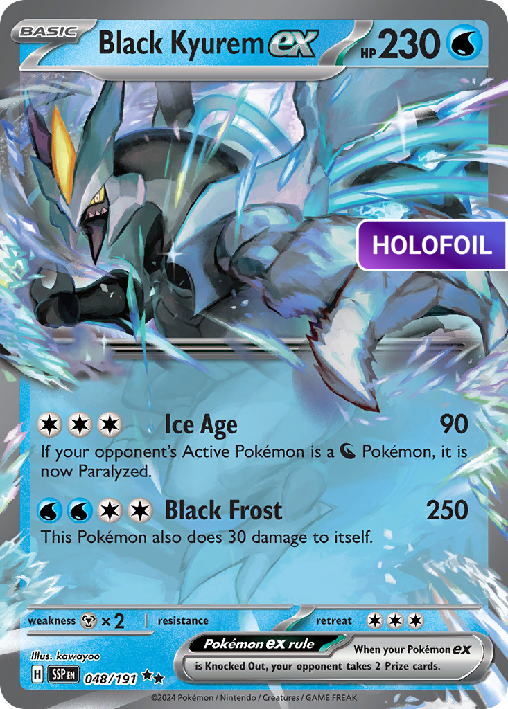 Black Kyurem ex - 048/191 (SSP) #048 [EN/H] s/o