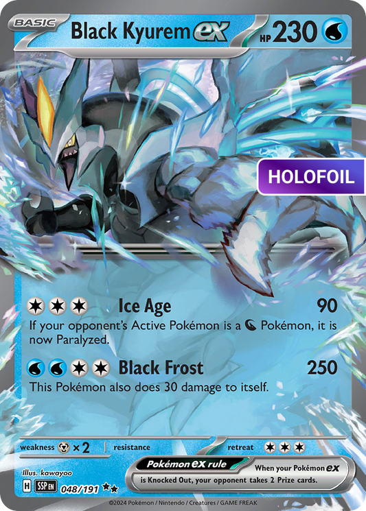 Black Kyurem ex - 048/191 (SSP) #048 [EN/H] s/o