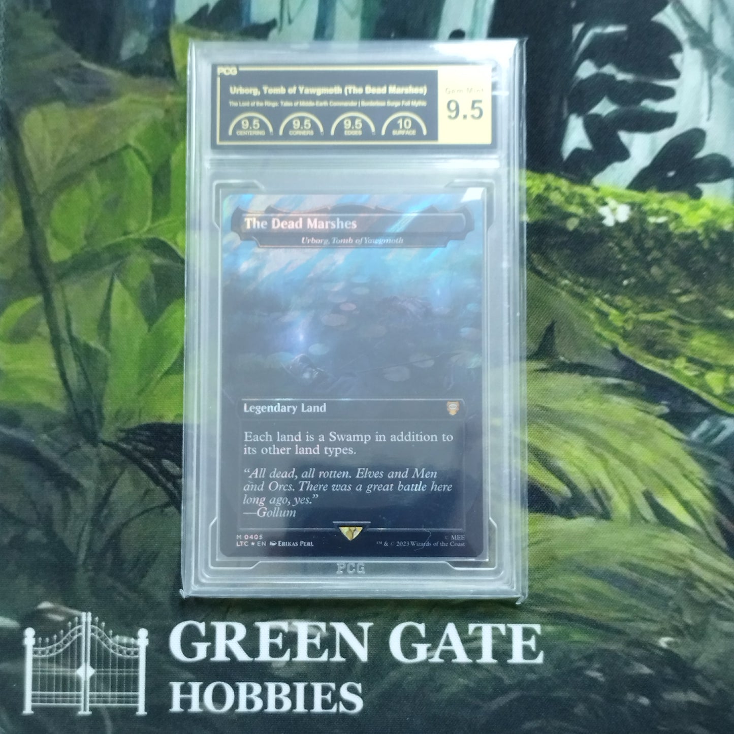 The Dead Marshes - Urborg, Tomb of Yawgmoth (Surge Foil) - Commander: The Lord of the Rings: Tales of Middle-earth - PCG 9.5 Gem Mint
