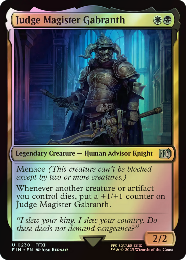 Judge Magister Gabranth (FIN) #230 [EN/F] s/o