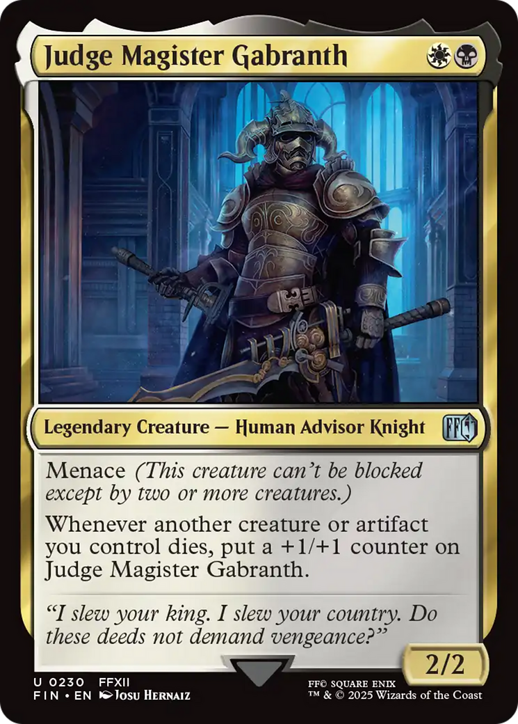 Judge Magister Gabranth (FIN) #230 [EN/N]