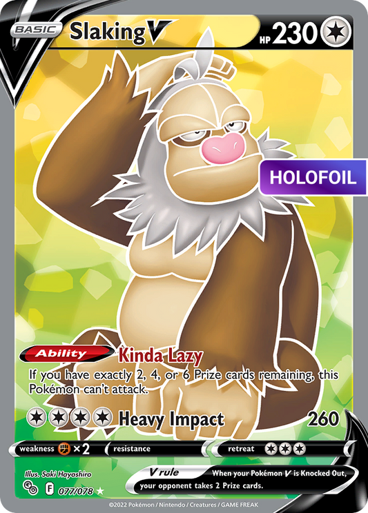Slaking V (Full Art) (PGO) #077 [EN/H] s/o