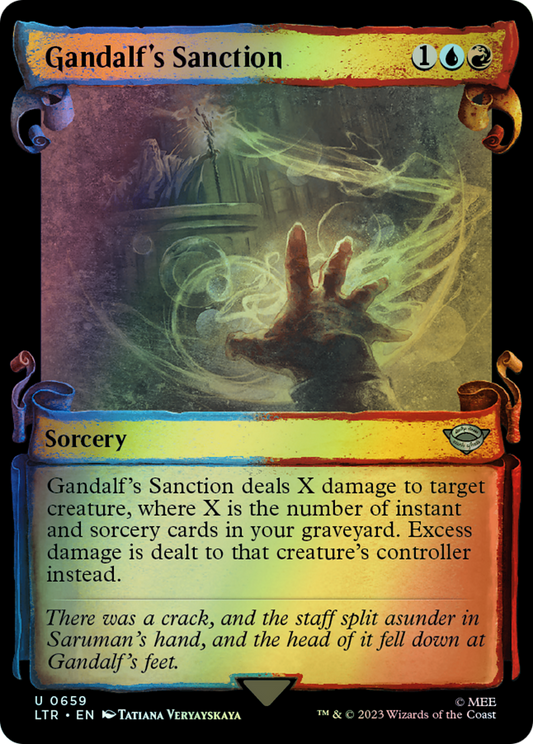 Gandalf's Sanction - Silver Foil (LTR) #659 [EN/F] s/o