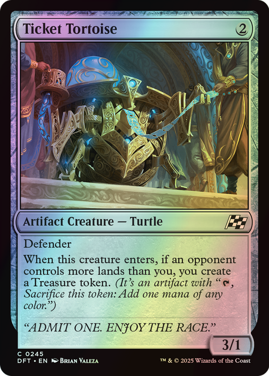 Ticket Tortoise (DFT) #245 [EN/F] s/o