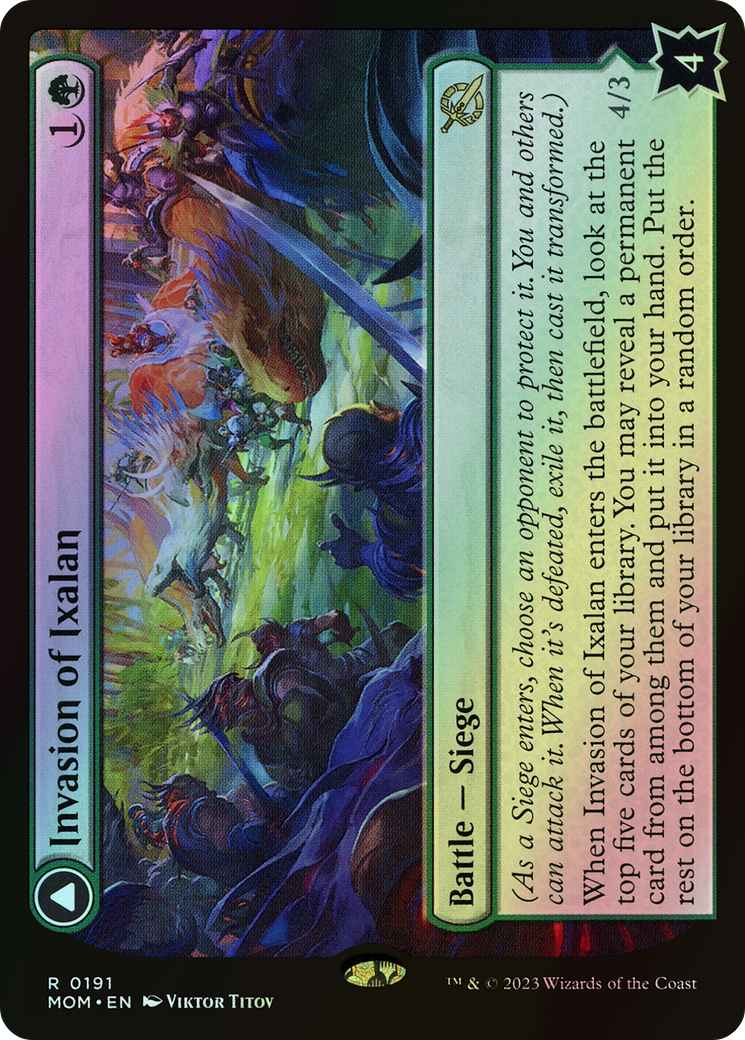 Invasion of Ixalan // Belligerent Regisaur (MOM) #191 [EN/F]