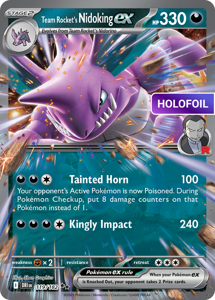 Team Rocket's Nidoking ex (DRI) #119 [EN/H]