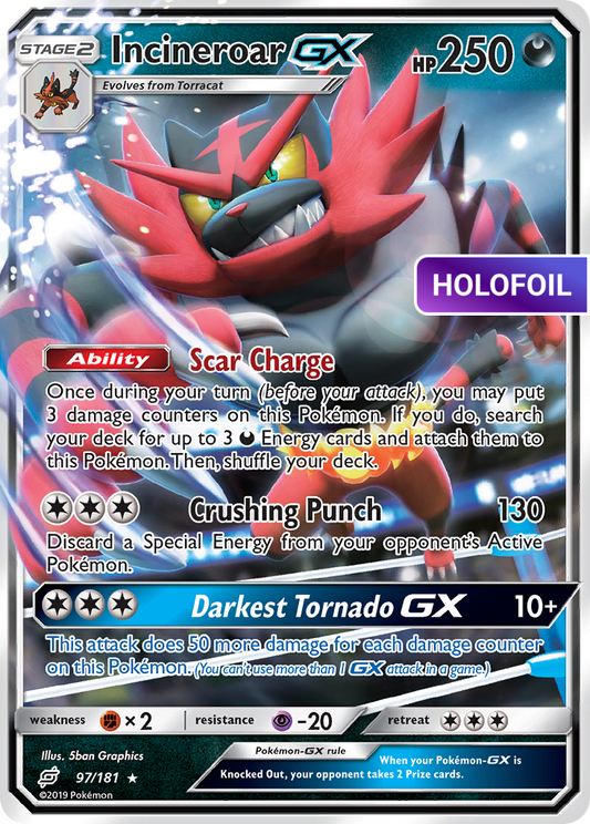 Incineroar GX (TEU) #97 [EN/H]