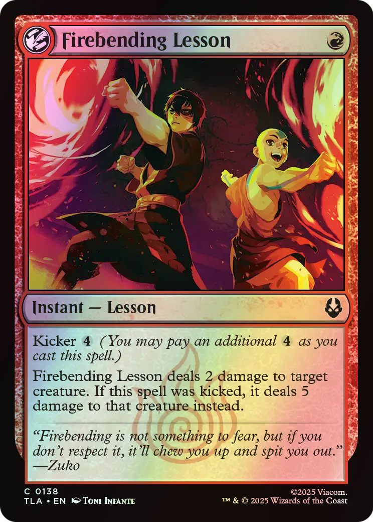 Firebending Lesson (TLA) #138 [EN/F] s/o