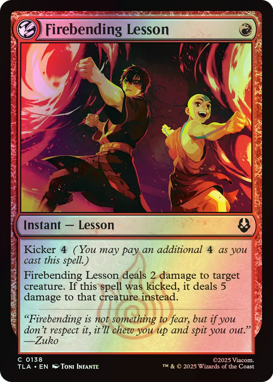 Firebending Lesson (TLA) #138 [EN/F] s/o