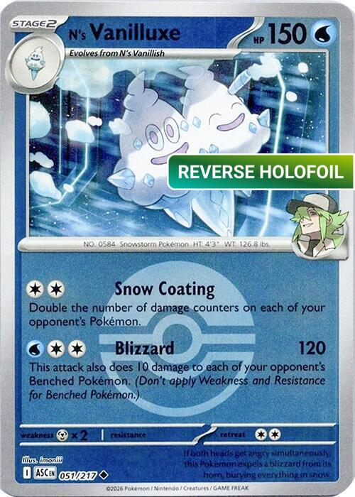 N's Vanilluxe (Poke Ball) (ASC) #051_V2 [EN/R]